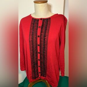 August Silk sweater women’s L